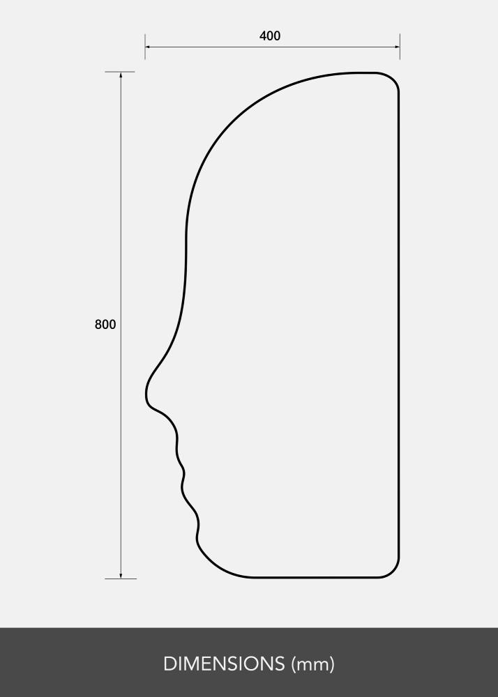 Ogledalo Face 40x80 cm