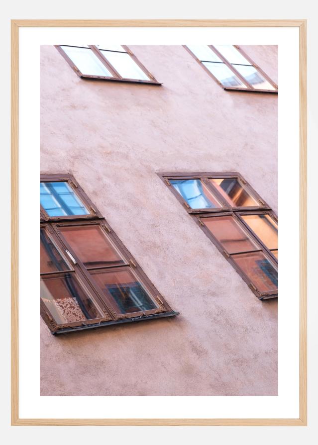 Pink Plastered wall Plakat