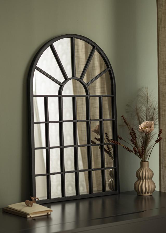 Ogledalo Window Dome Crno 60x90 cm