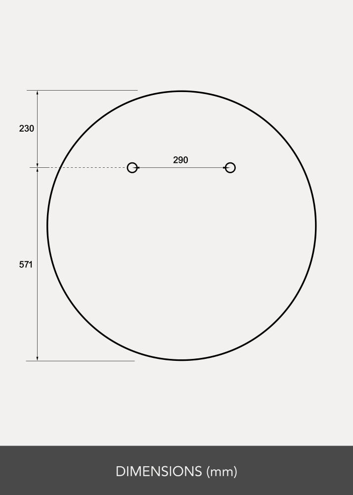 Ogledalo Okruglo 80 cm Ø - Selected By BGA