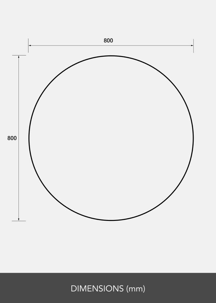 Ogledalo Okruglo 80 cm Ø - Selected By BGA