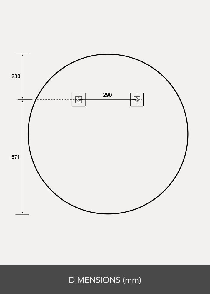 Ogledalo Ring LED 80 cm Ø