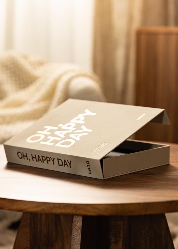 KAILA OH HAPPY DAY Creme - Coffee Table Photo Album (60 Crne stranica)