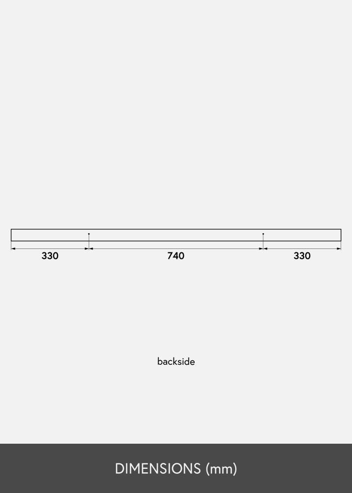 Polica za slike Hrast 140 cm