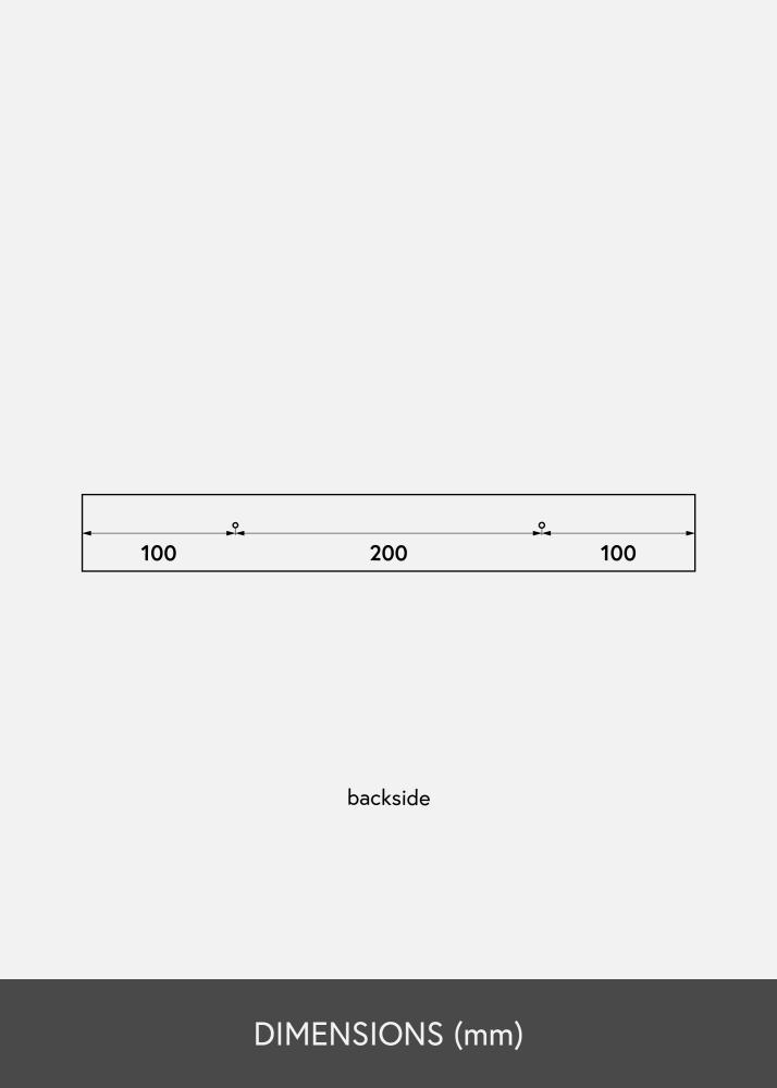 Polica za slike Bijelo 40 cm