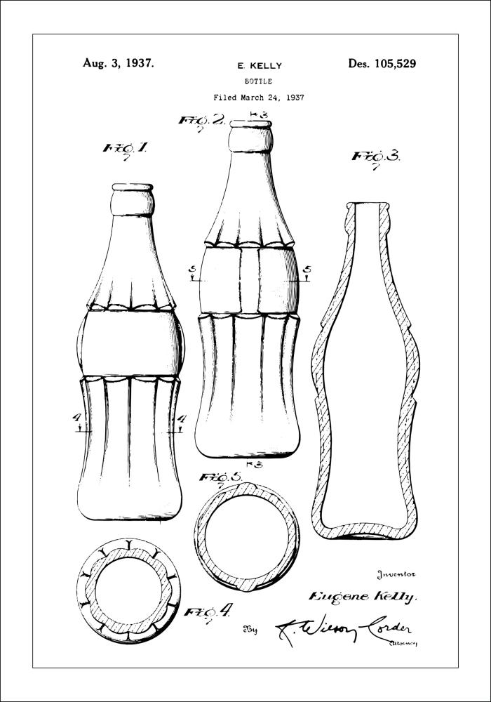 Patentni crtež - Coca Cola Plakat