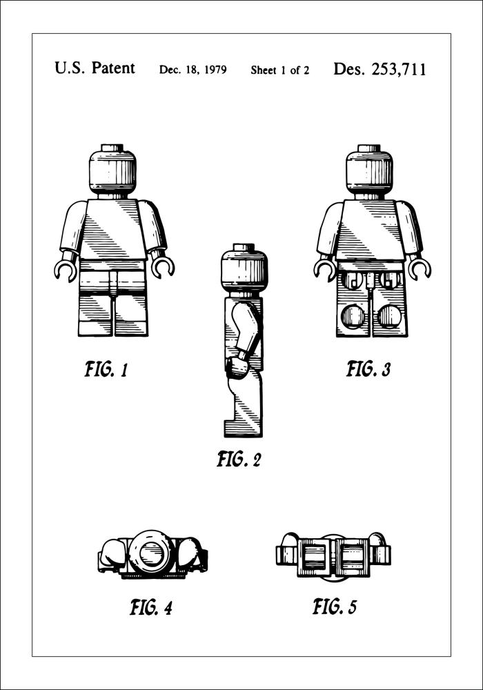 Patentni crtež - Lego u Plakat