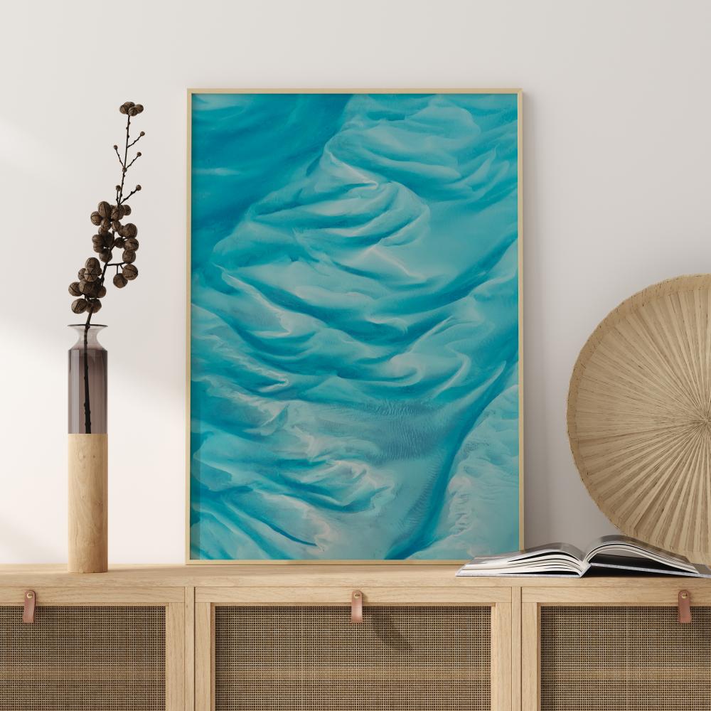 Blue Wave Art Plakat