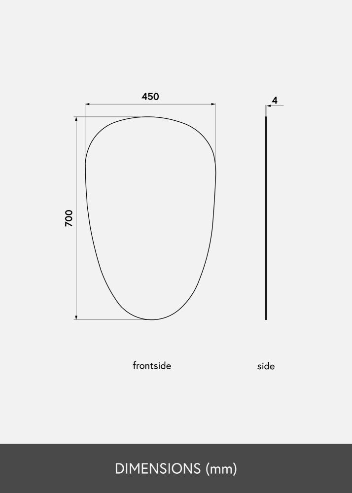 KAILA Ogledalo Shape II 45x70 cm