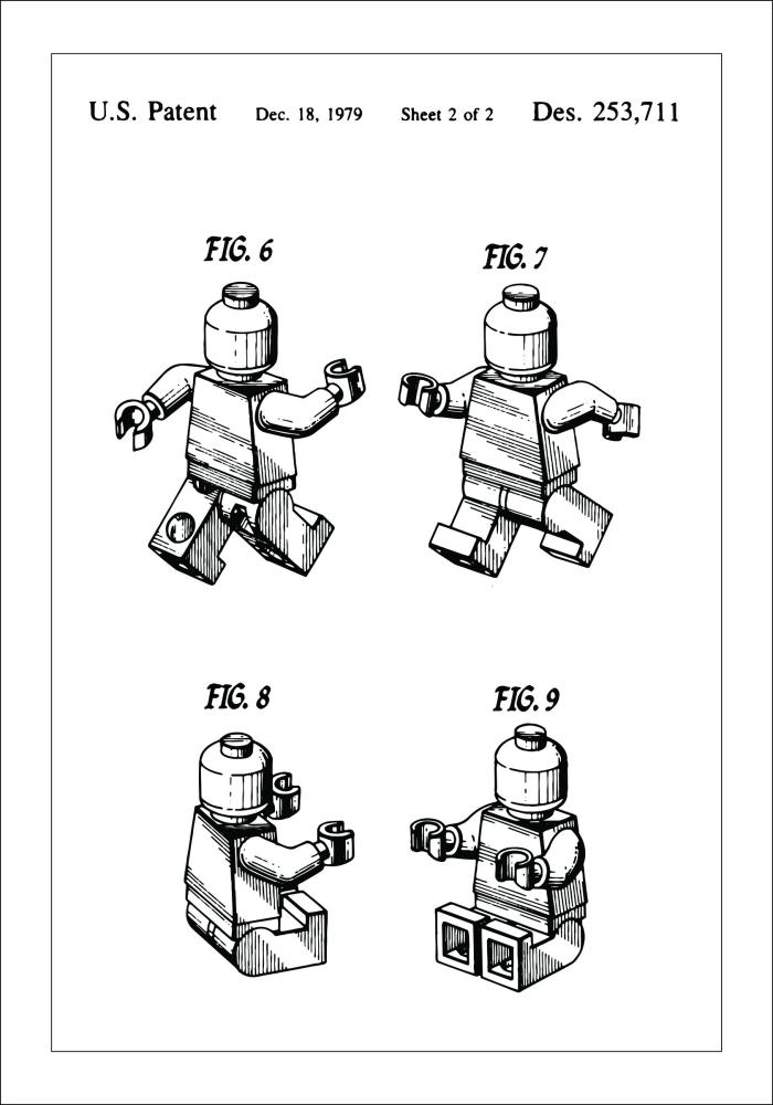 Patentni crtež - Lego II Plakat