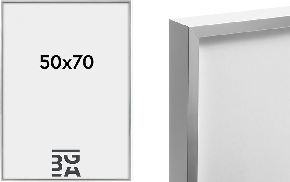 Slike elegantnog srebrnog okvira