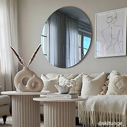 Okruglo Ogledalo 110 cm Ø